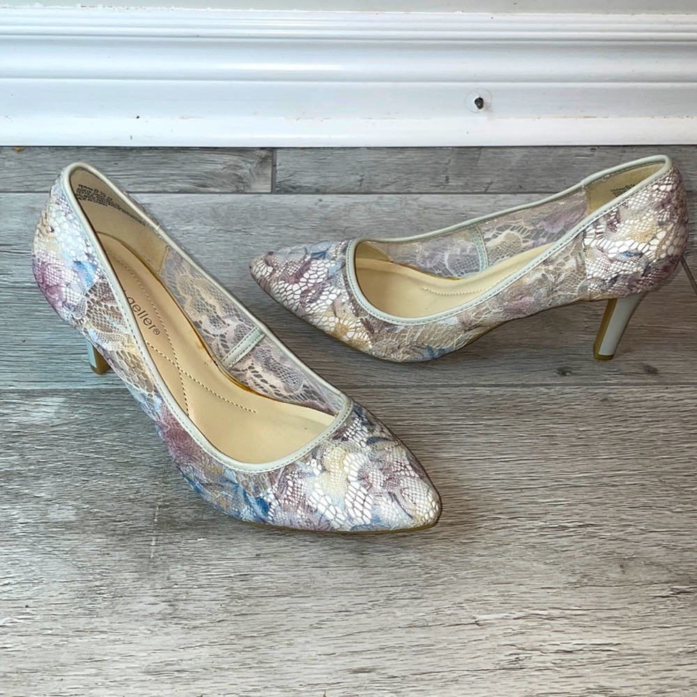 Lace heels NEVER WORN!